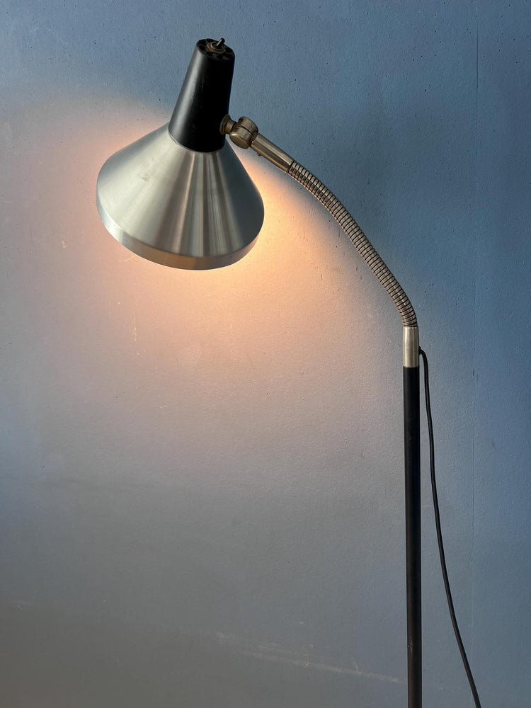 Vintage Black Metal Anvia Floor Lamp