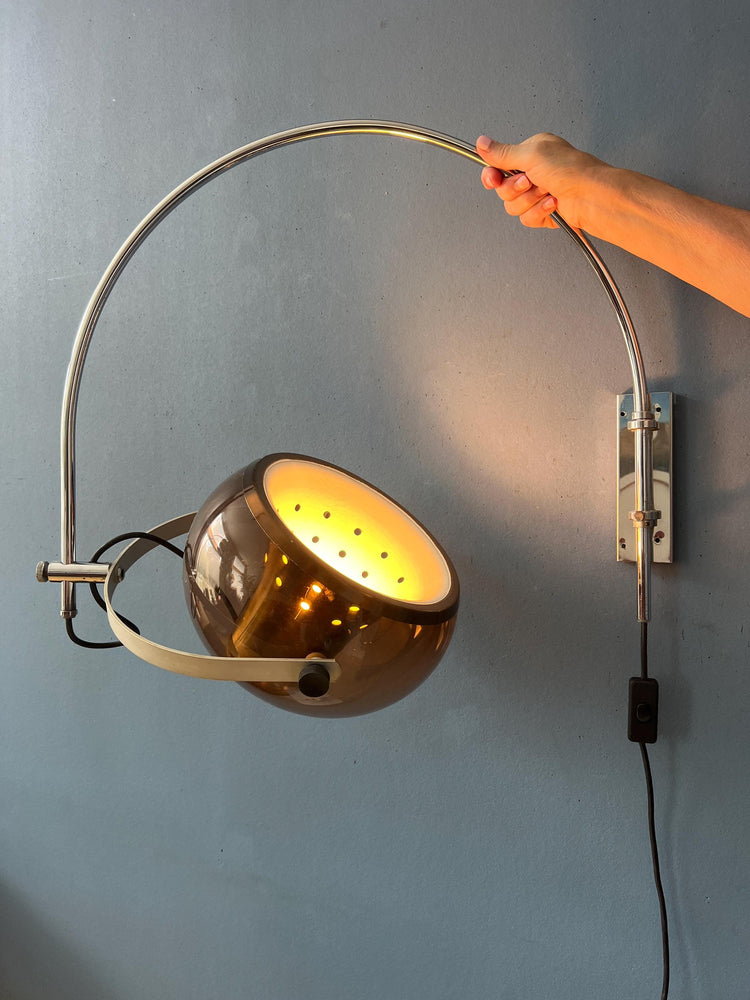 Mid Century Herda Space Age Arc Wall Lamp