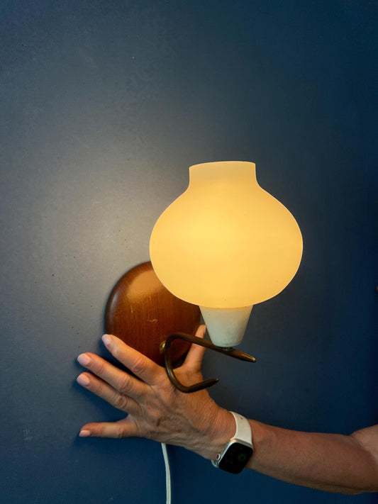 Vintage Mid Century Glass Bubble Wall Sconce