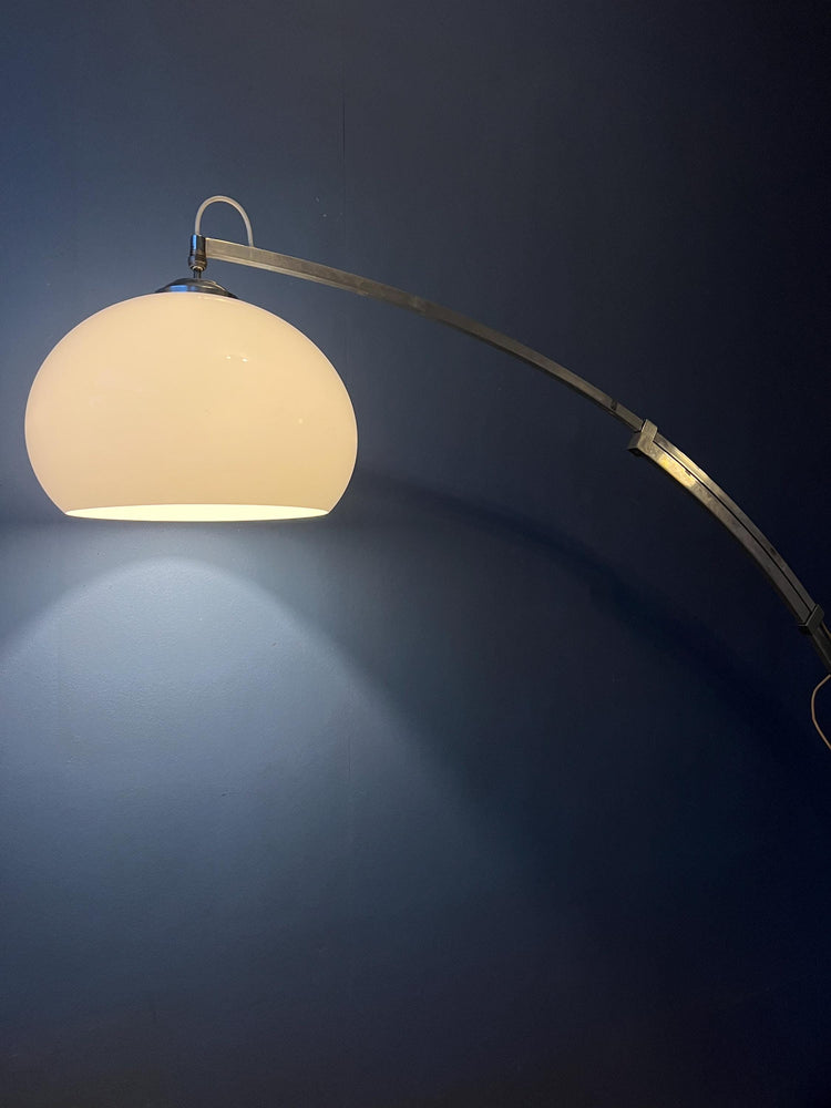 Vintage Space Age Arc Floor Lamp in Style of Guzzini