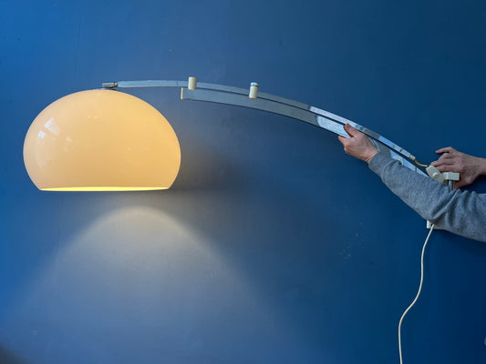 Mid Century Sölken Leuchten Arc Wall Lamp with Mushroom Shade