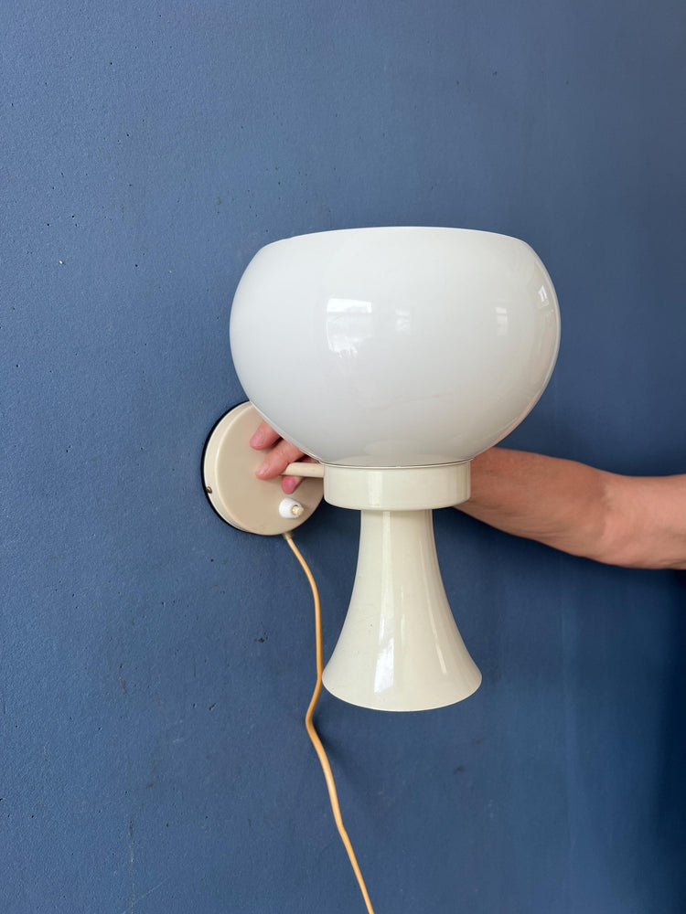 Vintage Herda Diabolo Mushroom Wall Lamp | 1970s Space Age Wall Light