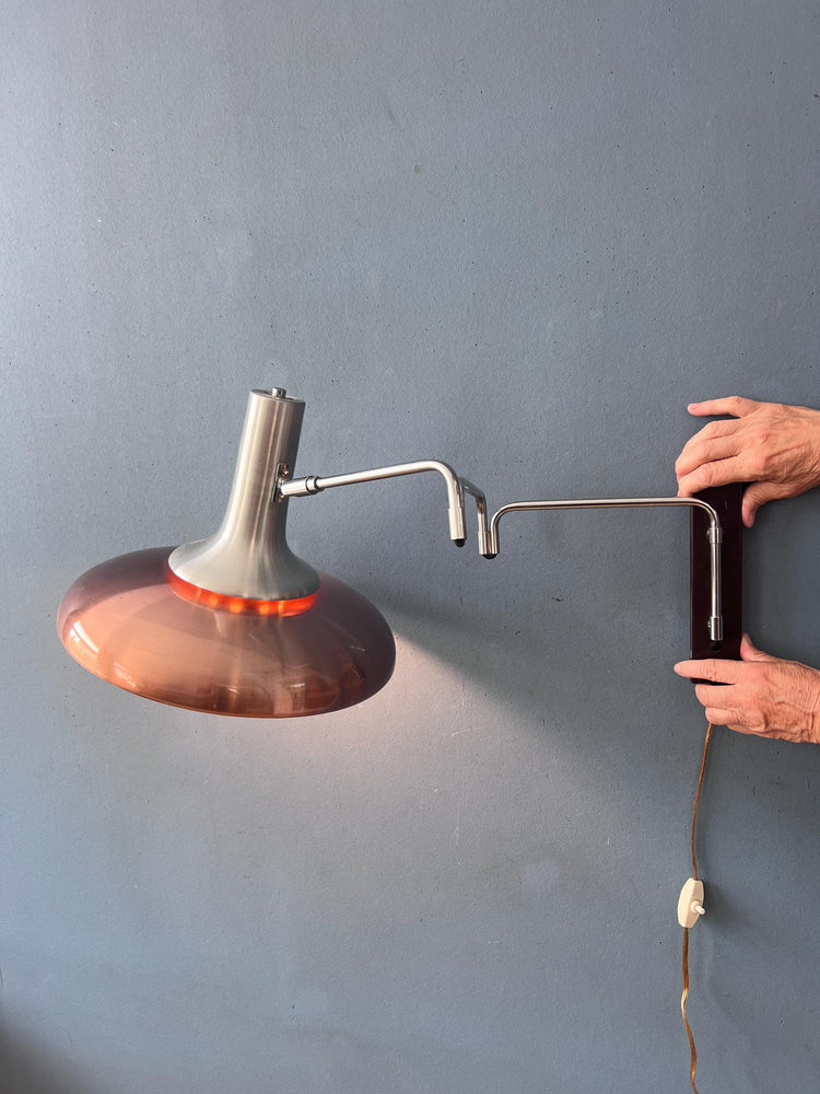 Vintage Lakro Swing Arm Space Age Wall Lamp