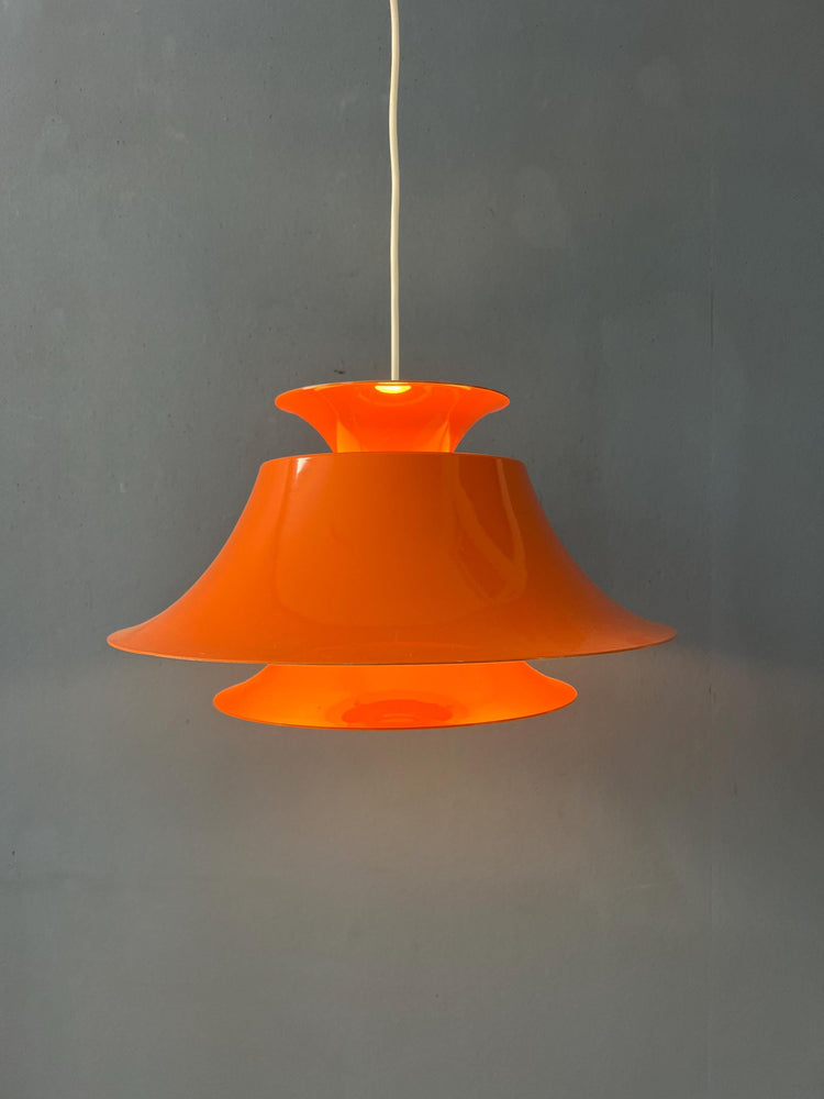 Vintage Orange / Red Scandinavian Pendant Lamp