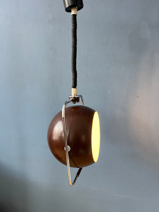 Brown GEPO Mid Century Eyeball Pendant Lamp