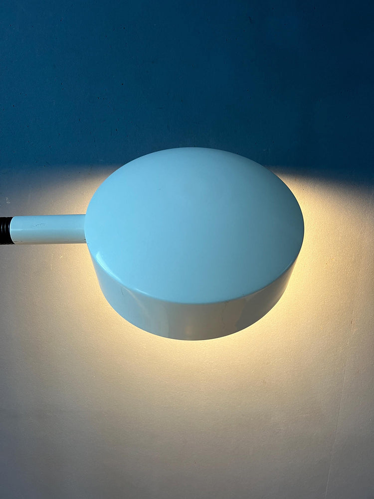 Vintage Hala White Metal Space Age Floor Lamp