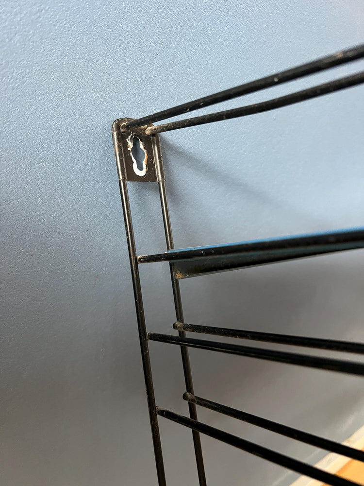 Blue, Black and Red Tomado Vintage Modular Wall System - Shelves - Unit