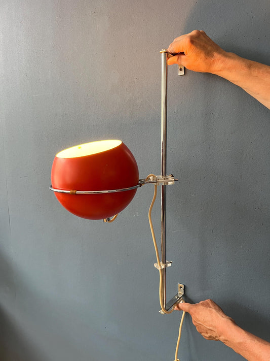 Orange GEPO Eyeball Wall Lamp - Space Age Wall Light