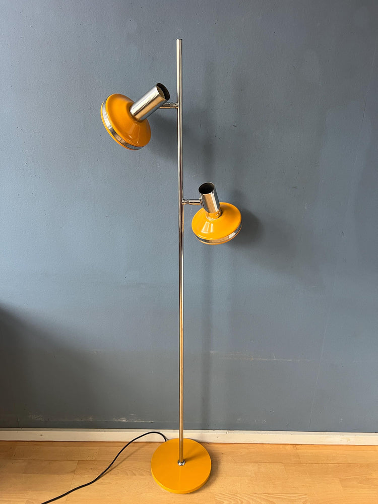 Mid Century Space Age Hustadt Leuchten Floor Lamp