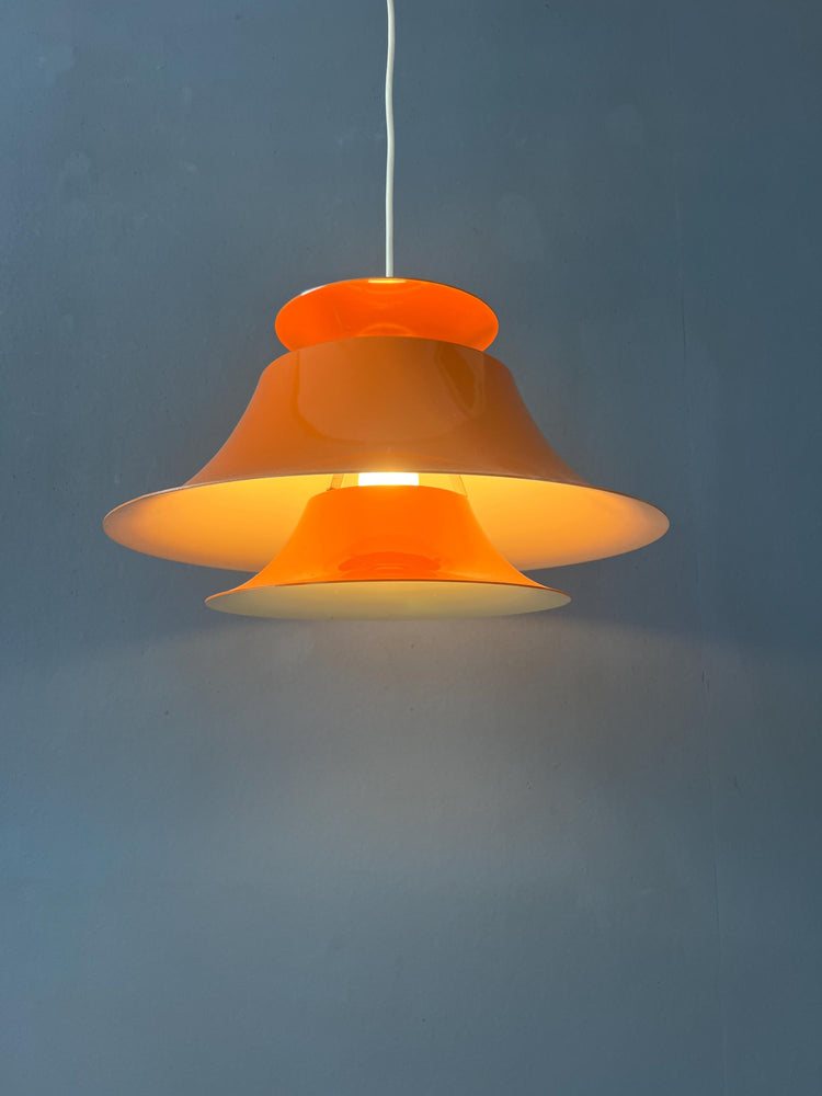 Vintage Orange / Red Scandinavian Pendant Lamp