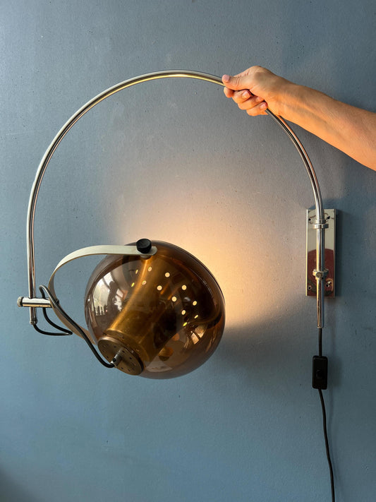 Mid Century Herda Space Age Arc Wall Lamp