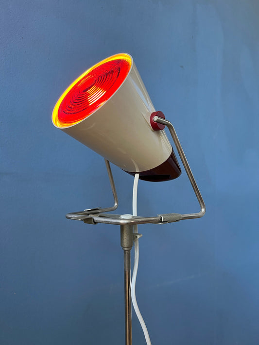 Vintage Philips Infraphil Heat Floor Lamp