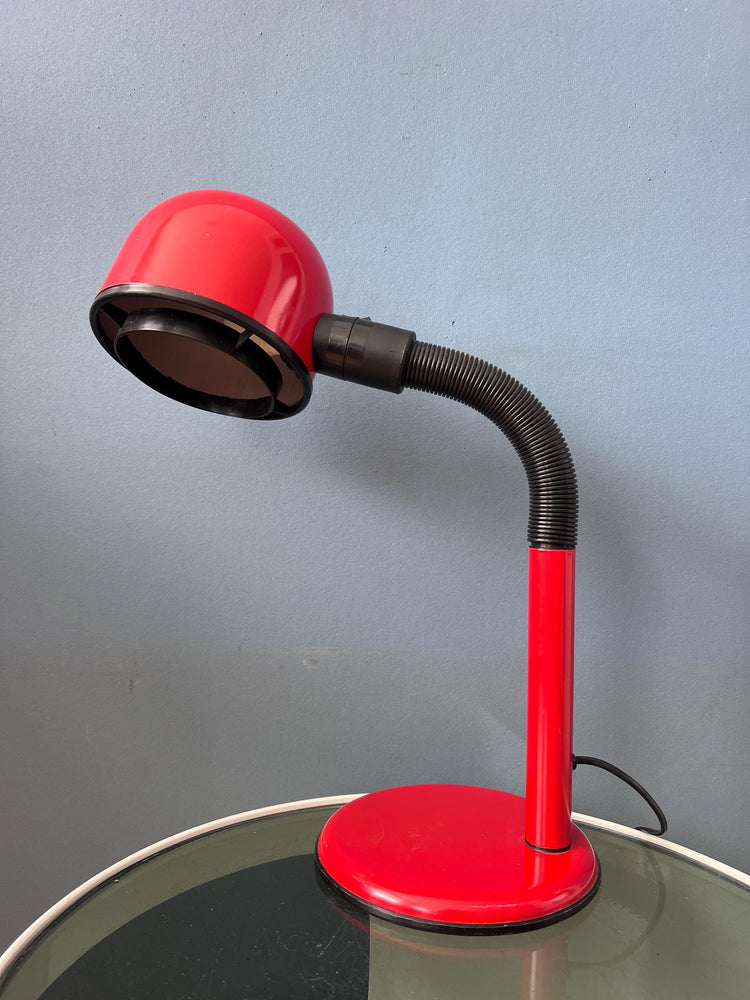 Mid Century Flexible Red Space Age Table Lamp
