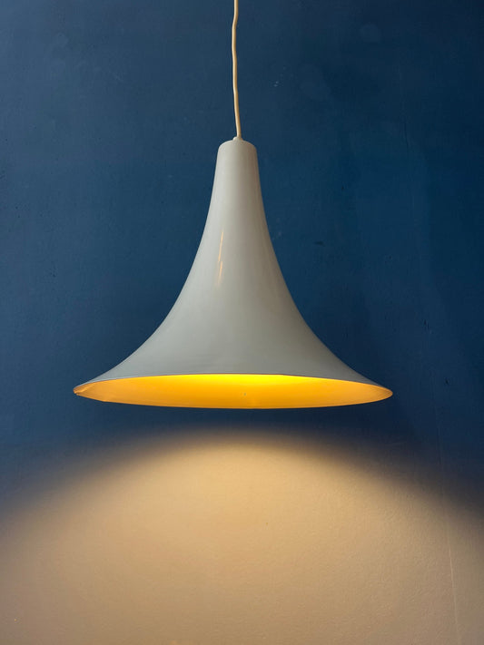 Small Vintage Beige Witch Hat Pendant Lamp