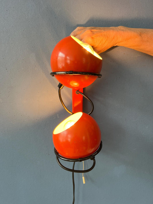 Orange GEPO Eyeball Wall Lamp