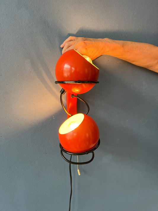 Orange GEPO Eyeball Wall Lamp