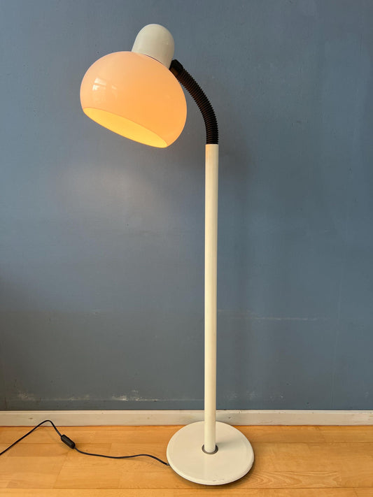 White Mid Century Space Age Mushroom Floor Lamp by Hala Zeist