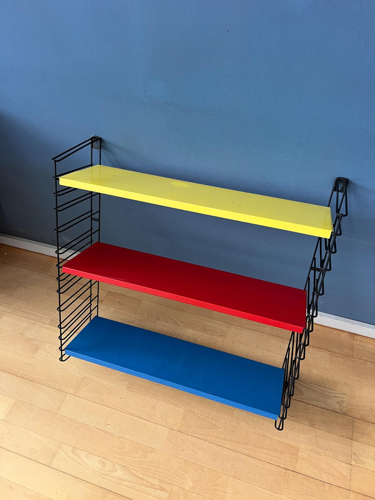 Vintage Yellow, Red and Blue Tomado Wall System - Shelves - Rack - Unit