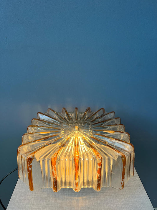 Vintage Herda Flush Mount Glass Ceiling Lamp