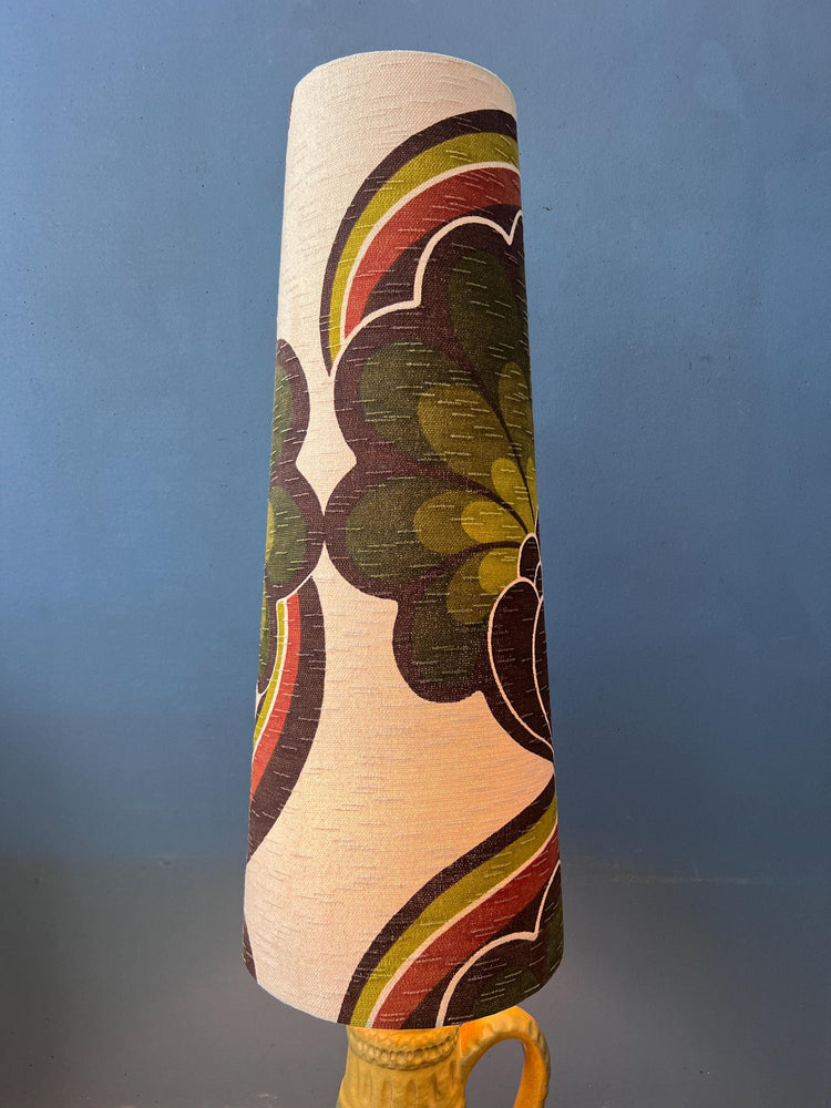 Vintage West Germany Green Ceramic Space Age Floor Lamp