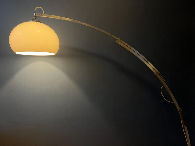 Vintage Space Age Arc Floor Lamp in Style of Guzzini