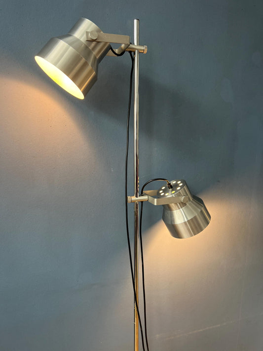 Vintage Silver Dijkstra Space Age Floor Lamp
