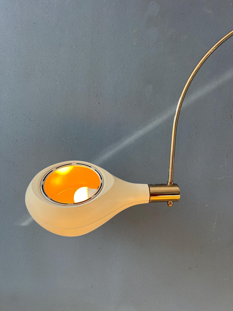 Vintage Beige Temde Leuchten Arc Wall Lamp