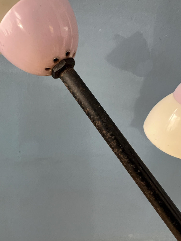 50s Mid Century Vintage Lilac Spider Pendant Lamp