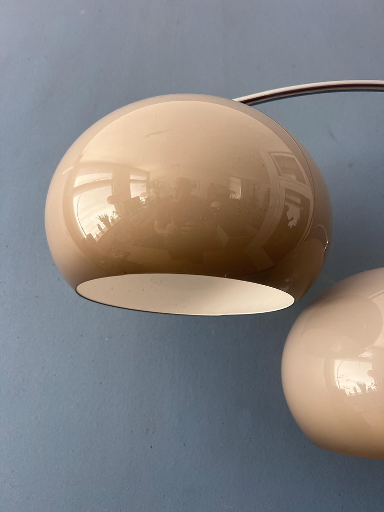 Mid Century Dijkstra Double Arc Mushroom Floor Lamp