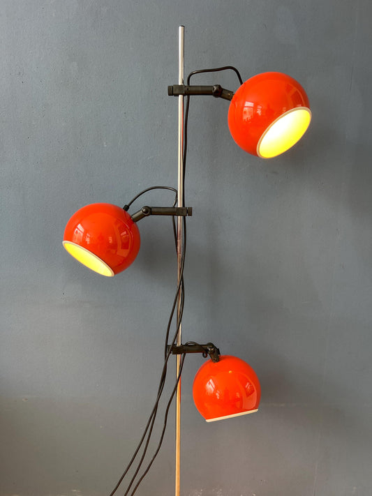 Orange - Red Space Age Eyeball Floor Lamp