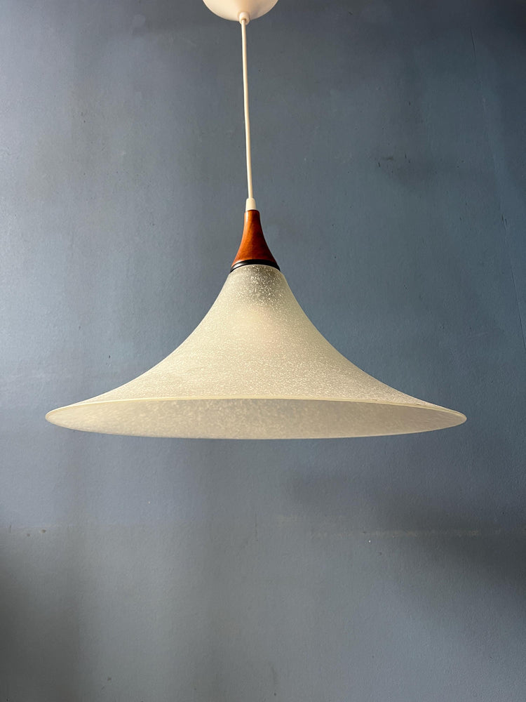 Frosted Glass Witch Hat Pendant Lamp
