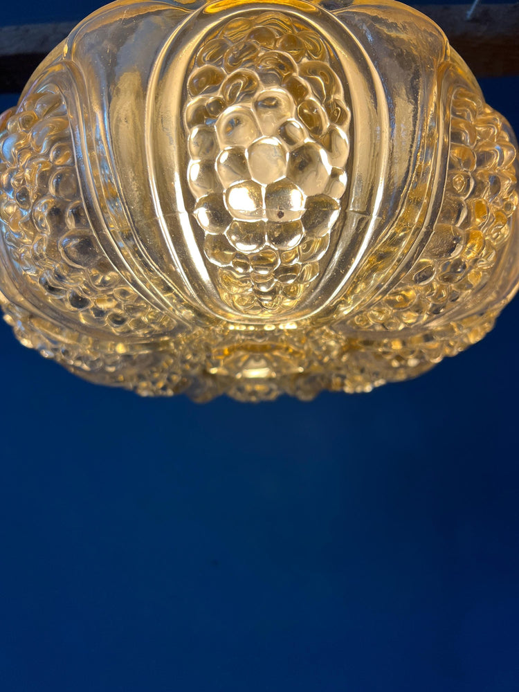 30s Flush Mount Glass Ceiling Lamp