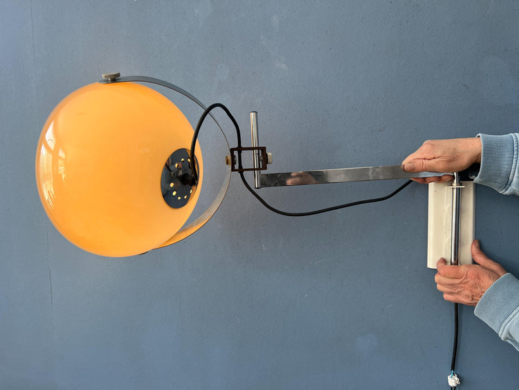 Swing Arm Dijkstra Space Age Mushroom Wall Lamp