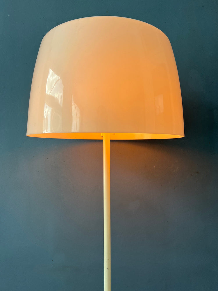 Mid-Century White Willem Hagoort Floor Lamp