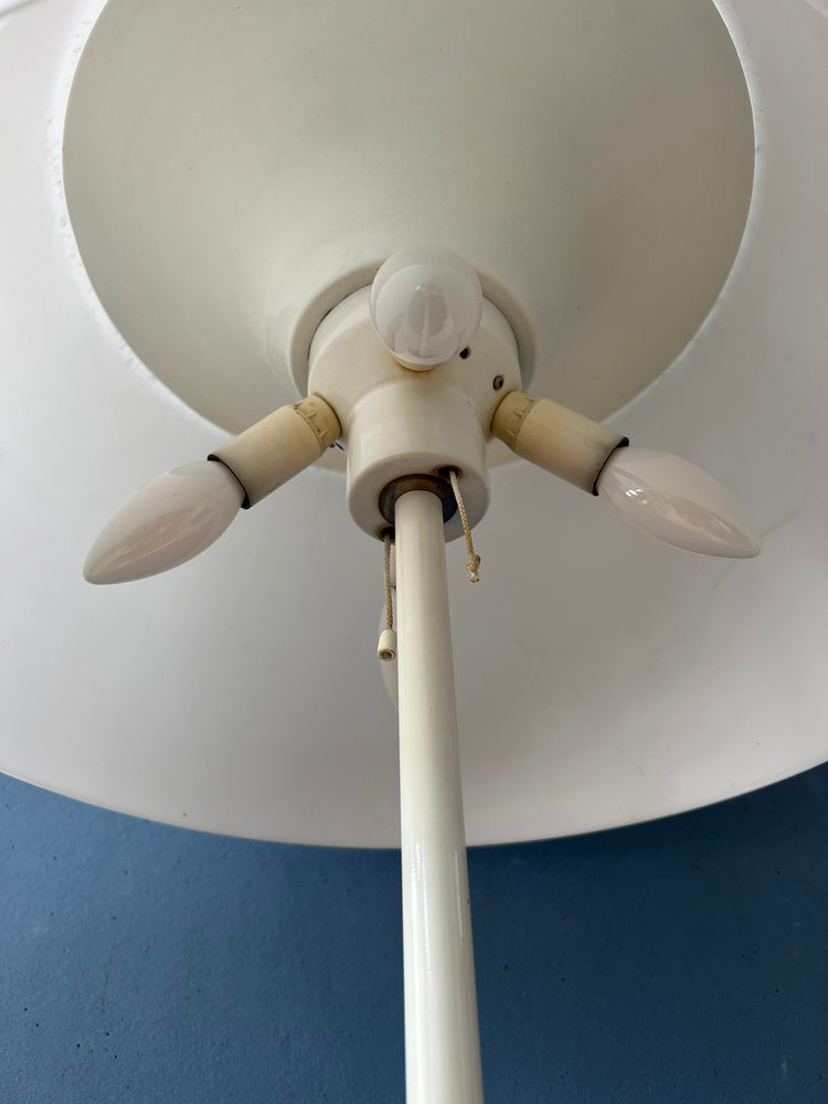 Mid-Century White Willem Hagoort Floor Lamp