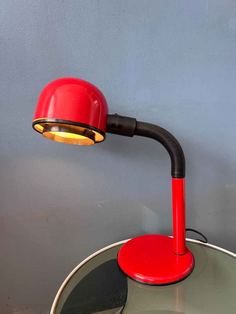 Mid Century Flexible Red Space Age Table Lamp
