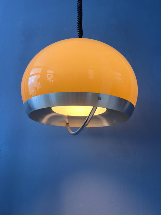 Vintage Dijkstra Space Age Mushroom Pendant Lamp, Mid Century Modern Ceiling Light