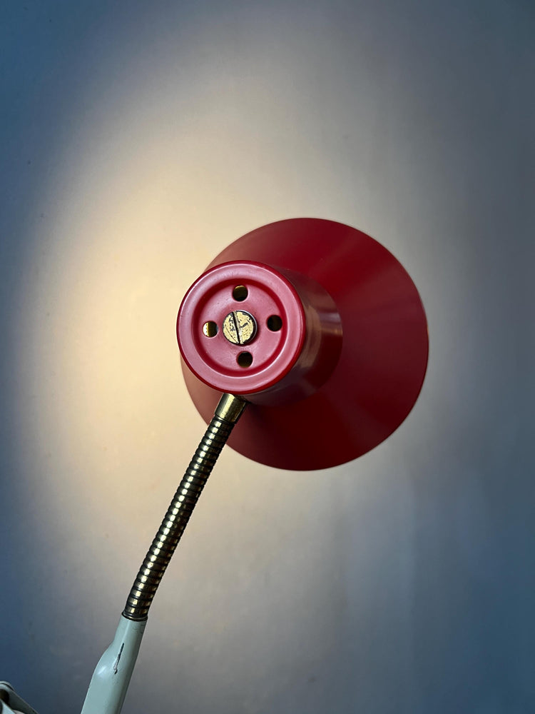 Red and White Hala Scissor Wall Lamp