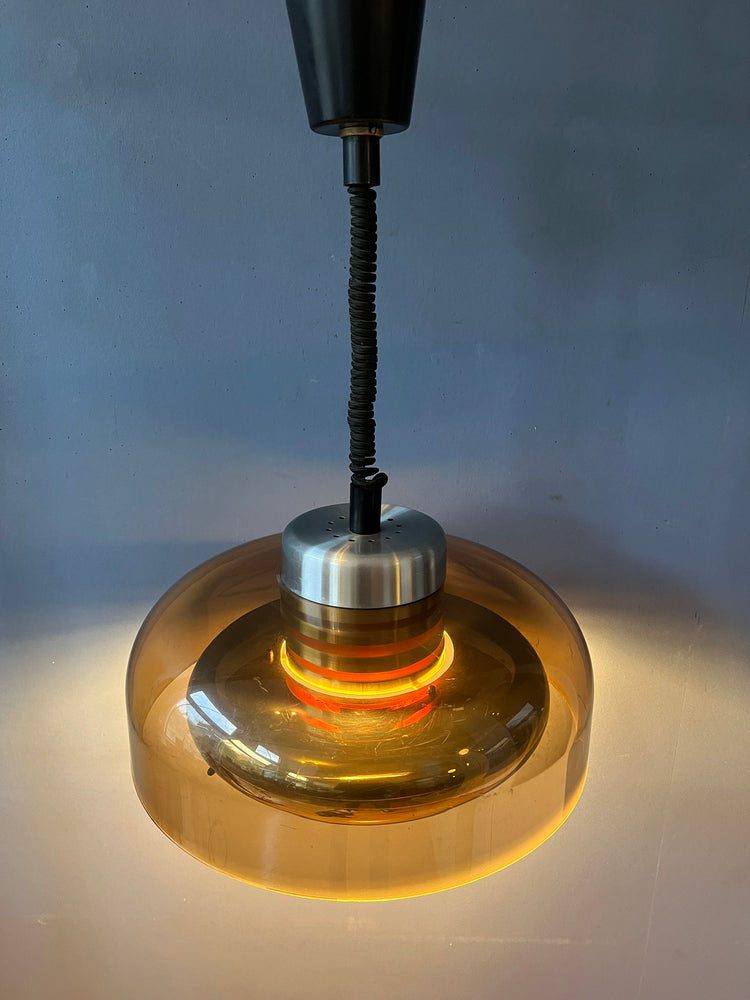 Mid Century Herda Space Age Pendant / Vintage Lighting / Retro Lamp 70s