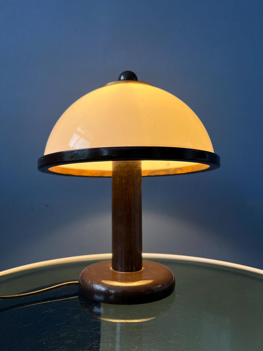 Small Steinhauer Wooden Mushroom Table Lamp