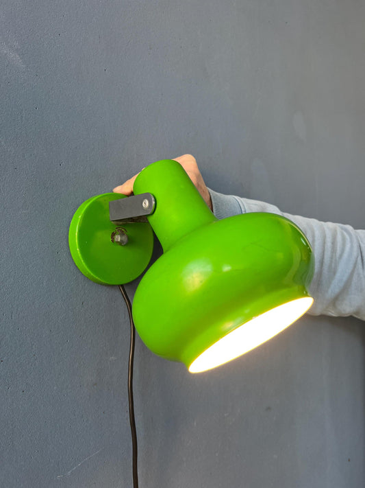 Vintage Anvia Apple Green Space Age Wall Sconce