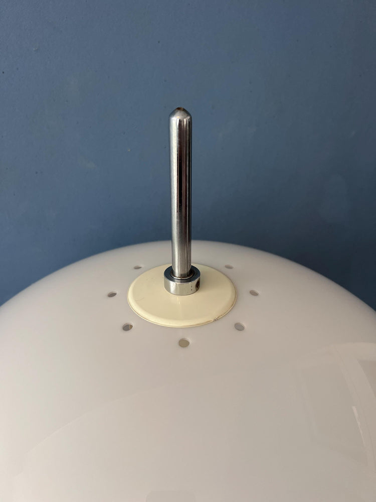 Vintage GEPO Space Age Mushroom Floor Lamp, White Acrylic Glass Shade