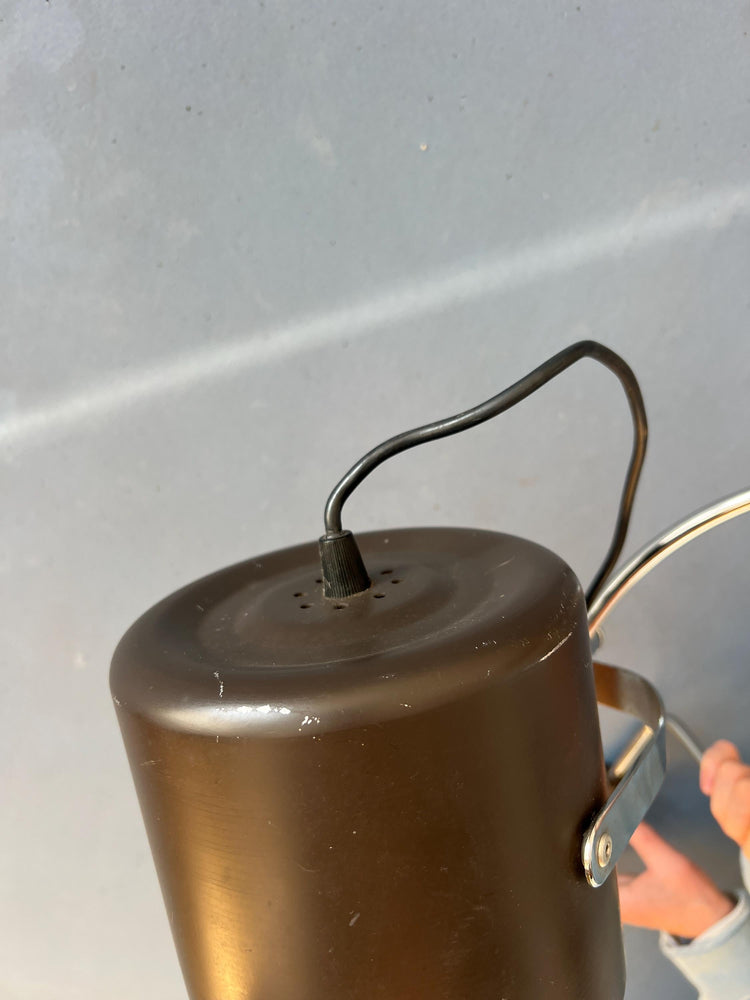 Vintage Brown Anvia 'Bucket' Wall Lamp