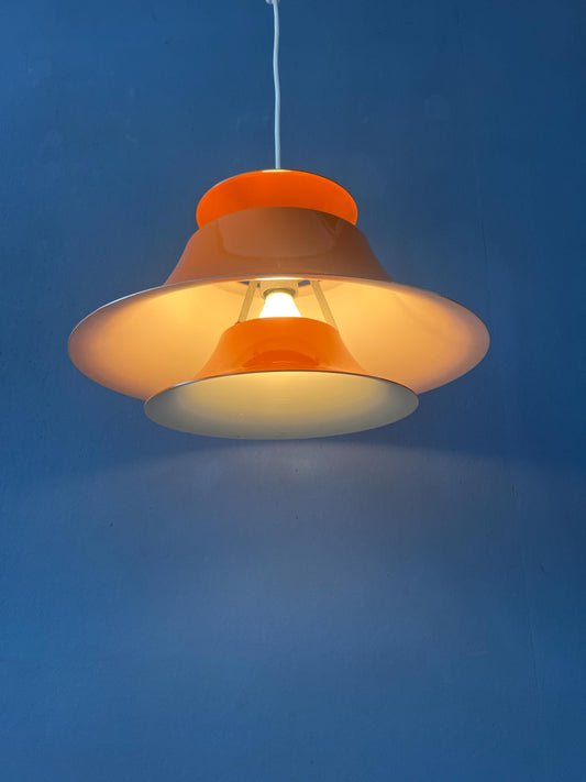 Vintage Orange / Red Scandinavian Pendant Lamp