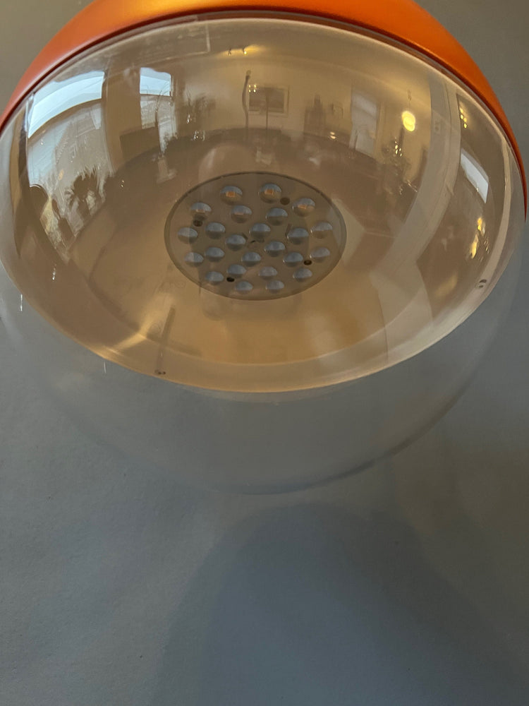 Mid Century Orange Ikea Väster Space Age Pendant Light