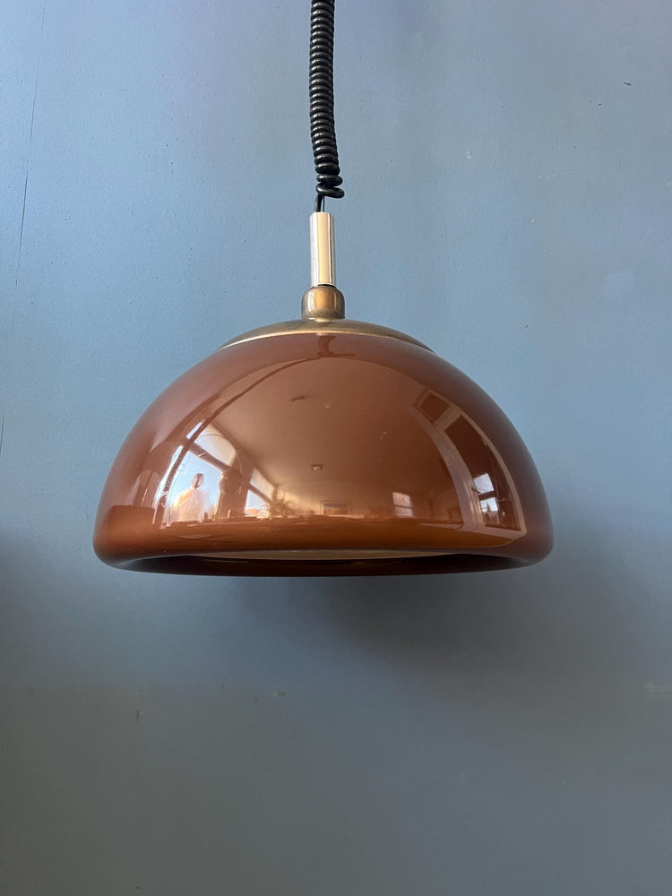 Vintage Cosack Leuchten Plexiglass Brown - Orange Pendant Lamp