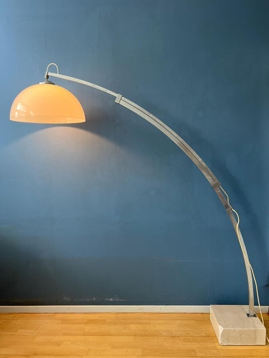 Vintage Space Age Arc Floor Lamp in Style of Guzzini