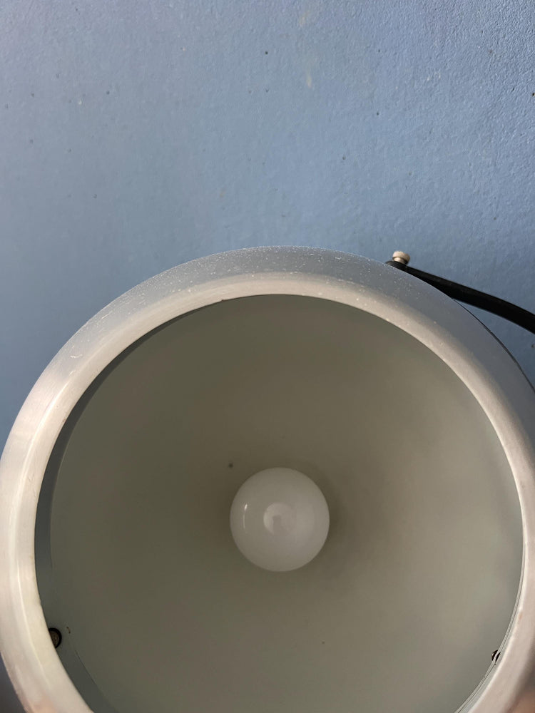 Extendable Dijkstra Mid Century White Globe Wall Lamp