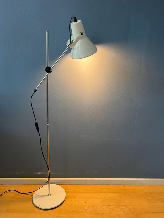Small Vintage White Flexible Floor Lamp