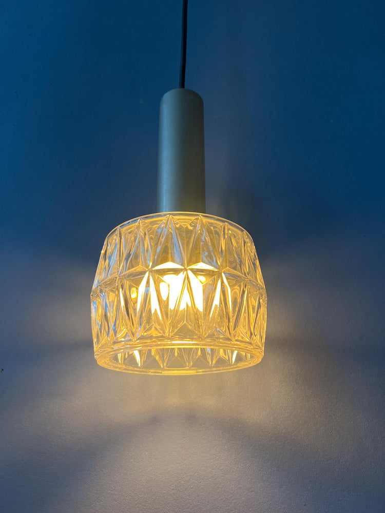 Mid Century Crystal Glass Pendant Lamp